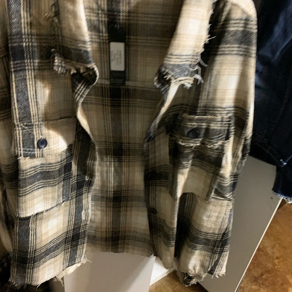 Glitzy Girl Black Plaid Shacket - Picture 3 of 8